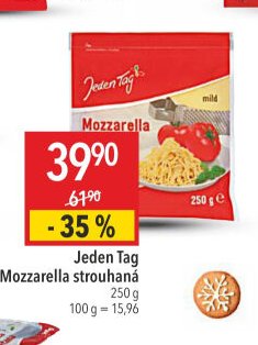 Jeden Tag Mozzarella strouhaná