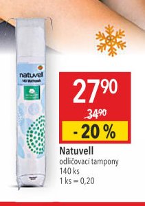 Natuvell odličovací tampony 140 ks