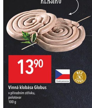 Vinná klobása Globus