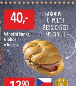 Vánoční šunka Globus v housce