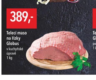 Telecí maso na řízky Globus