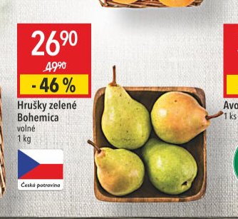 Hrušky zelené Bohemica