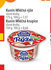 Kunín Mléčná rýže / krupice
