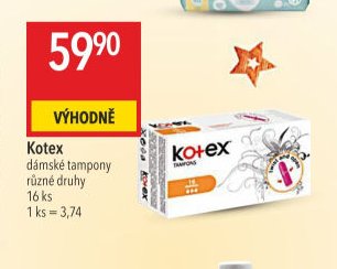 Kotex dámské tampony