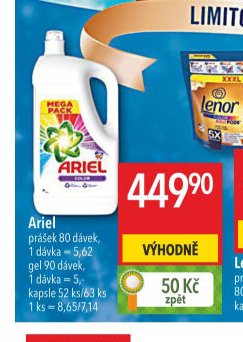 Ariel prášek 80 dávek