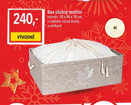 Box úložný textilní