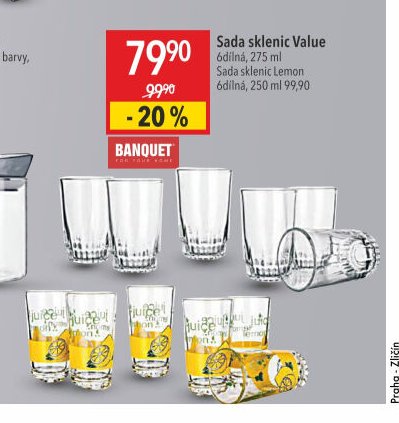 Sada sklenic Value