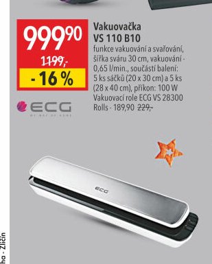 Vakuovačka ECG VS 110 B10