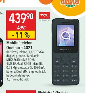Mobilní telefon Onetouch 4021