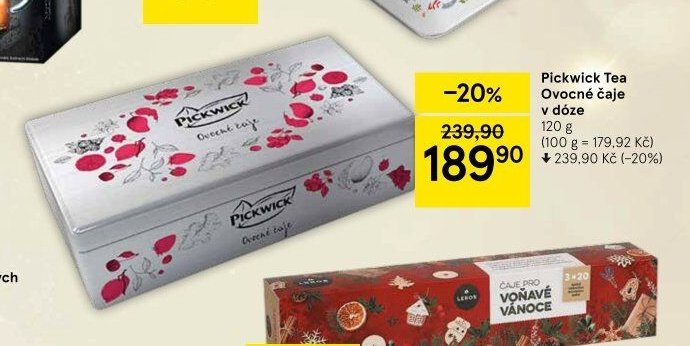 Pickwick Tea Ovocné čaje v dóze