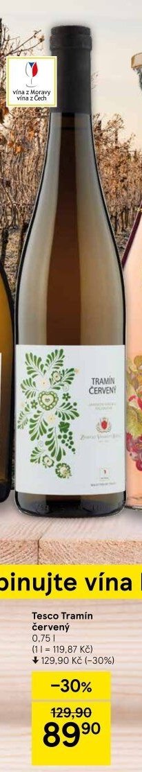 Tesco Tramín červený