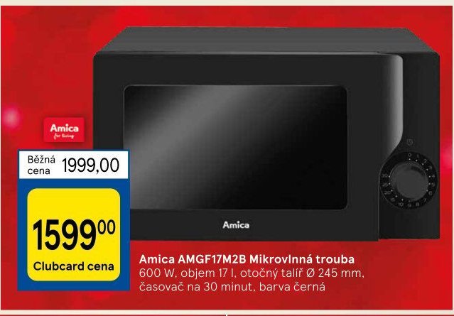 Amica AMGF17M2B Mikrovlnná trouba