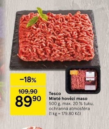 Tesco Mleté hovězí maso