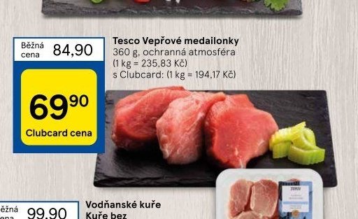 Tesco Vepřové medailonky