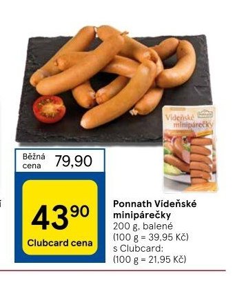 Ponnath Vídeňské minipárečky