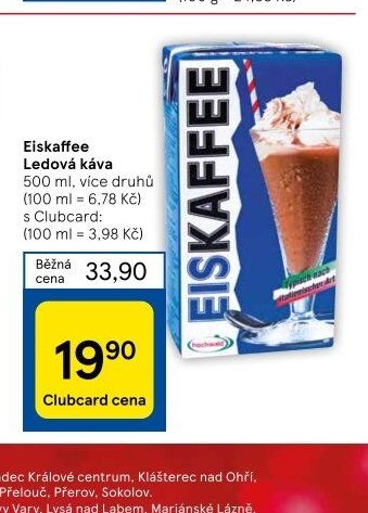 Eiskaffee Ledová káva