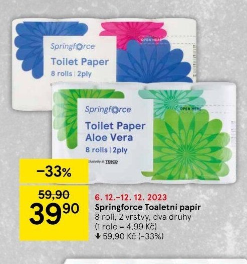 Springforce Toaletní papír