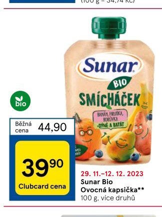 Sunar Bio Ovocná kapsička