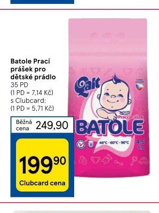 Batole Prací prášek pro dětské prádlo