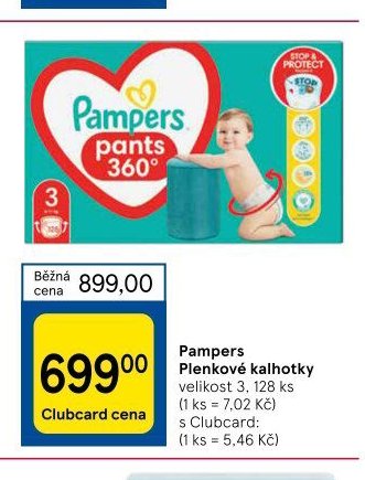 Pampers Plenkové kalhotky