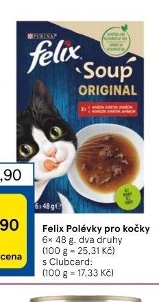 Felix Polévky pro kočky 6× 48 g