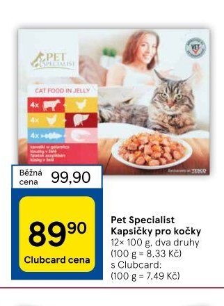Pet Specialist Kapsičky pro kočky 12× 100 g