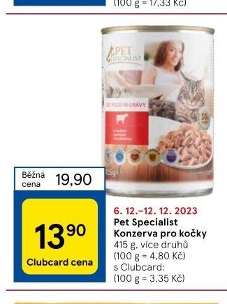 Pet Specialist Konzerva pro kočky 415 g