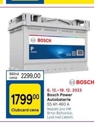 Bosch Power Autobaterie 55 Ah