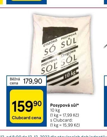 Posypová sůl 10kg