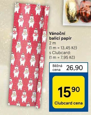 Balicí papír vánoční