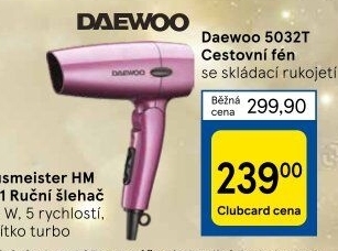 Cestovní vysoušeč vlasů DHD-5032T Daewoo