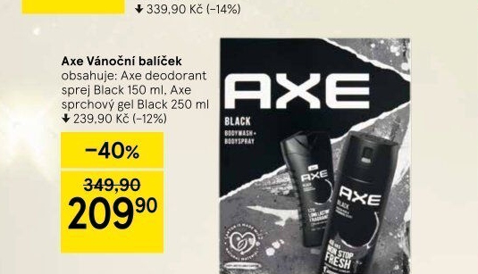 Dárková kazeta pánská Black Axe