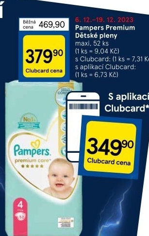 Pleny dětské Pampers Premium Care