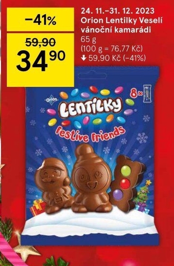 Vánoční kamarádi Lentilky Orion