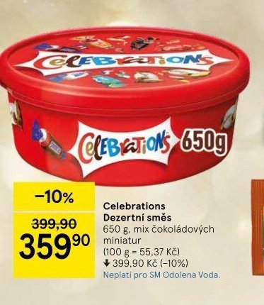 Celebrations Dezertní směs 650 g