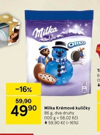 Milka Krémové kuličky 86 g
