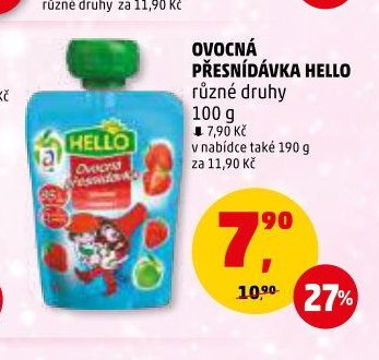 Ovocná přesnídávka Hello
