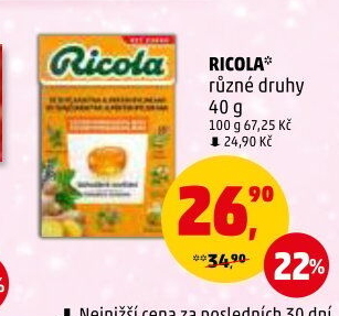 Bylinné bonbony Ricola