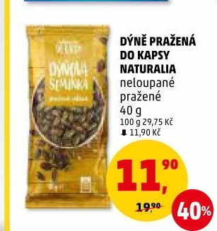 Dýňová semínka pražená Naturalia