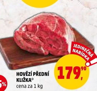 Hovězí přední bez kosti - kližka