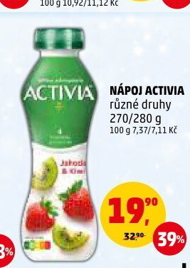 Jogurtový nápoj Activia Danone
