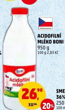 Mléko acidofilní Boni