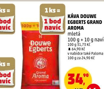 Mletá káva Grand Aroma Douwe Egberts