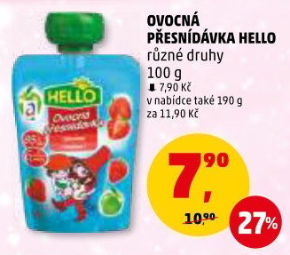 Ovocná kapsička Hello