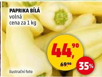 Paprika bílá