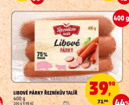 Párky libové Řezníkův talíř