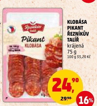 Pikantní klobása Řezníkův talíř