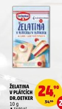 Plátková želatina Dr.Oetker