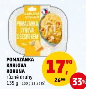 Pomazánky Karlova Koruna