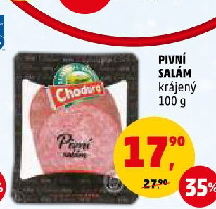 Salám pivní Beskydské uzeniny Chodura